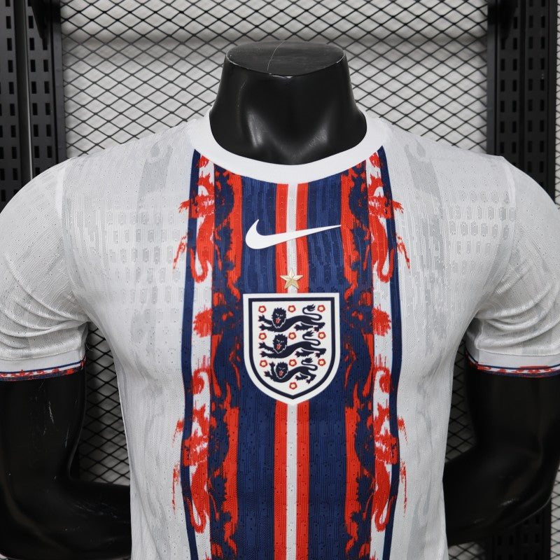 Player Version 2026 England White Blue Red Lion Totem Special Edition Shirt