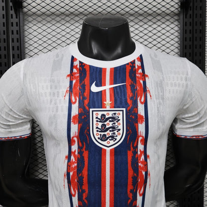 Player Version 2026 England White Blue Red Lion Totem Special Edition Shirt