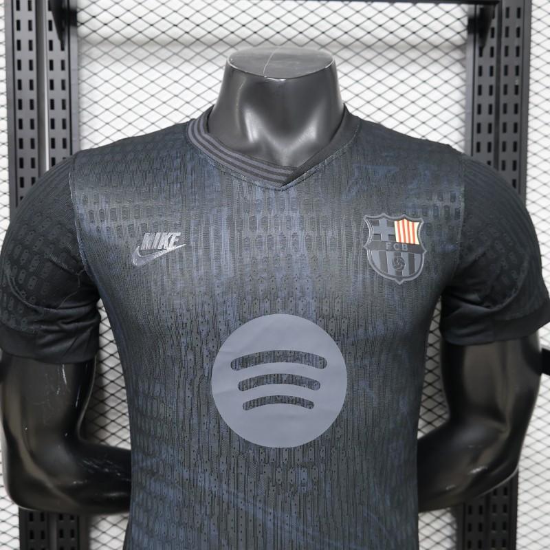 Player Version 26/27 FC Barcelona All-Black with Spotify Sponsor Special Edition Shirt