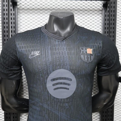 Player Version 26/27 FC Barcelona All-Black with Spotify Sponsor Special Edition Shirt