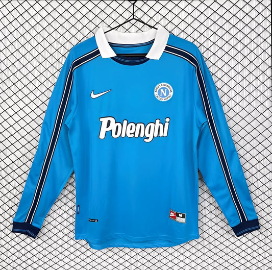 Retro 98/99 Napoli Home Long Sleeve Shirt