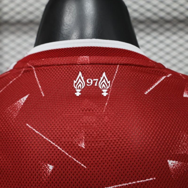 Player Version 26/27 Liverpool Red Lightning Fragment Long Sleeve Home Shirt