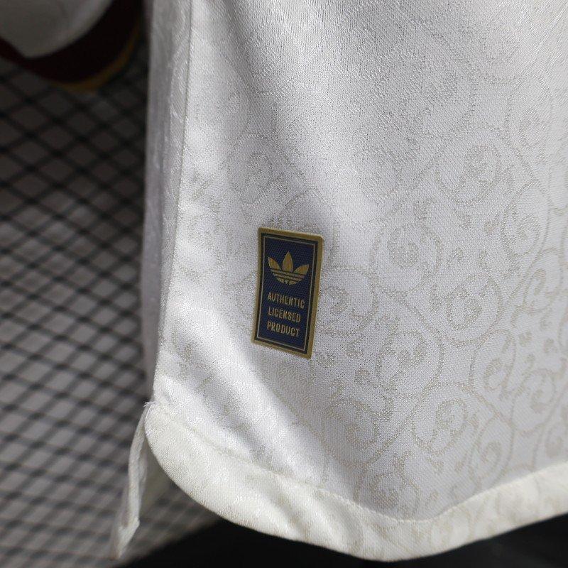 Player Version 2 Star 2026 Spain Away White Long Sleeve Shirt With Champion Patch
