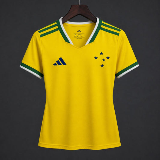 26/27 Women Cruzeiro x Brazil Yellow Special Shirt