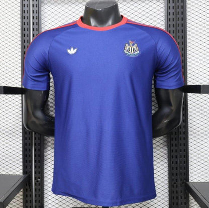 Player Version 26/27 Newcastle United Blue 1990 Vintage Remake  Short Sleeve Away Shirt