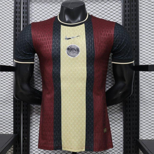 Player Version 26/27  PSG Paris Saint-Germain Black Burgundy Gold Special Edition Shirt