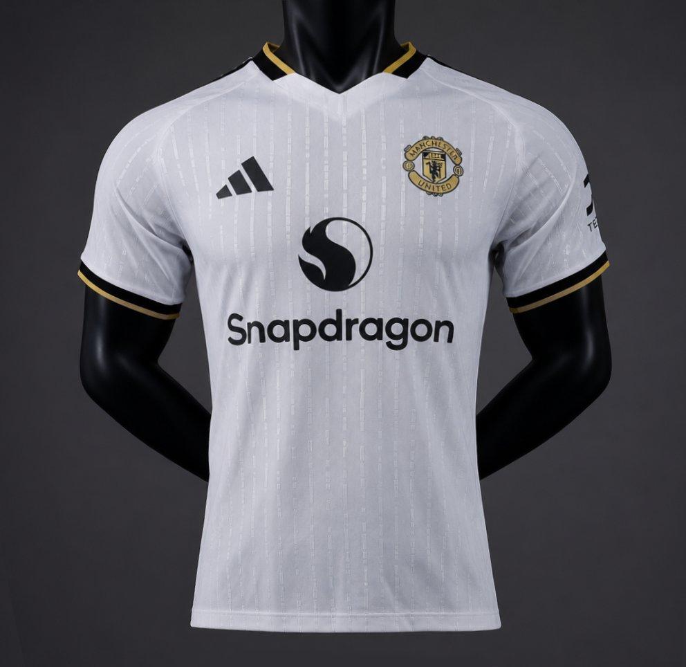Player Version 26/27 Manchester United White with Gold Trim Away Shirt