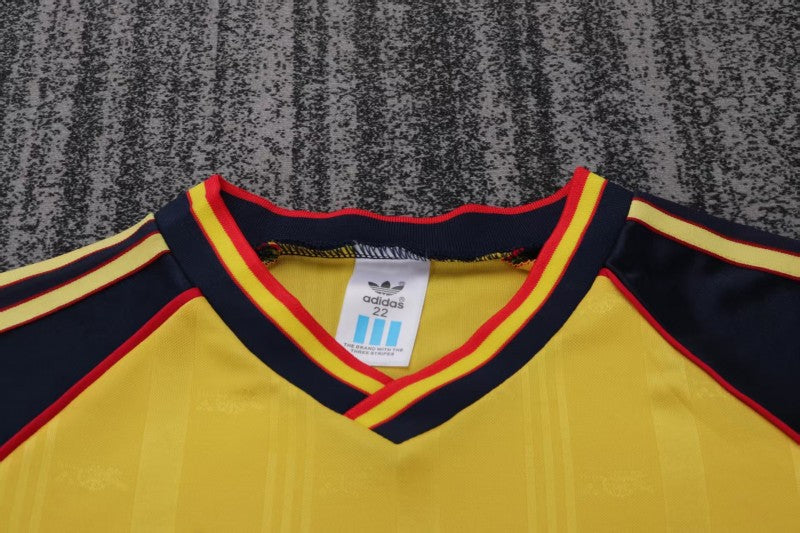Retro Kids 88/90 Arsenal Yellow Away Shirt