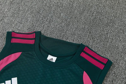 26/27 Real Madrid Dark Green Sleeveless Training Vest +Shorts Set