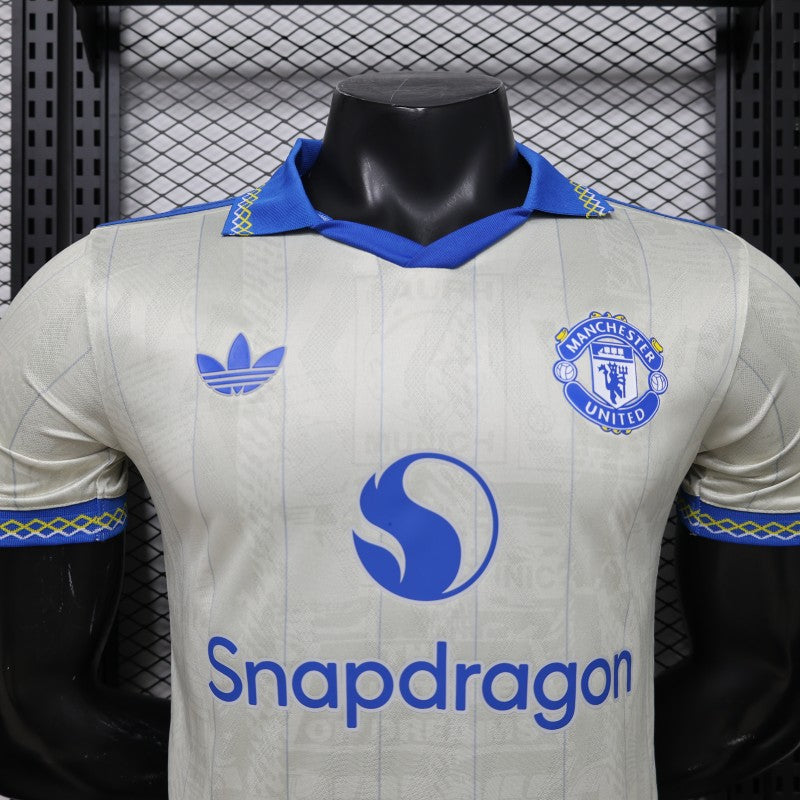 Player Version 26/27 Manchester United Away Cream White Shirt