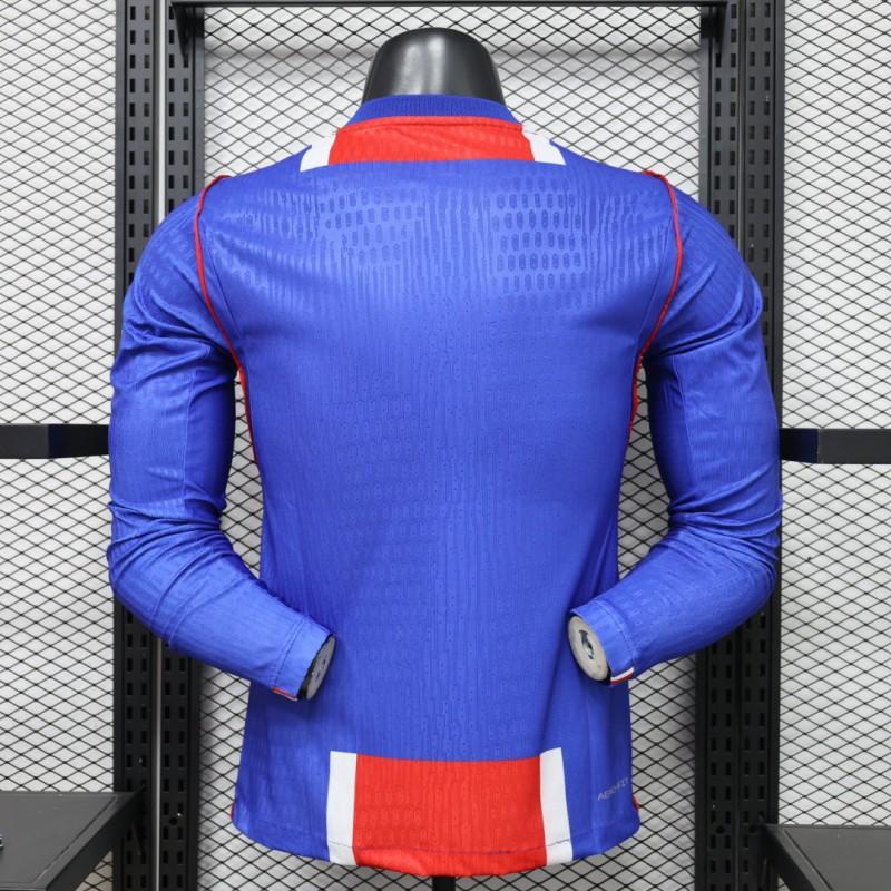 Player Version 26/27 PSG Blue & Red Stripe Long Sleeve Home Shirt
