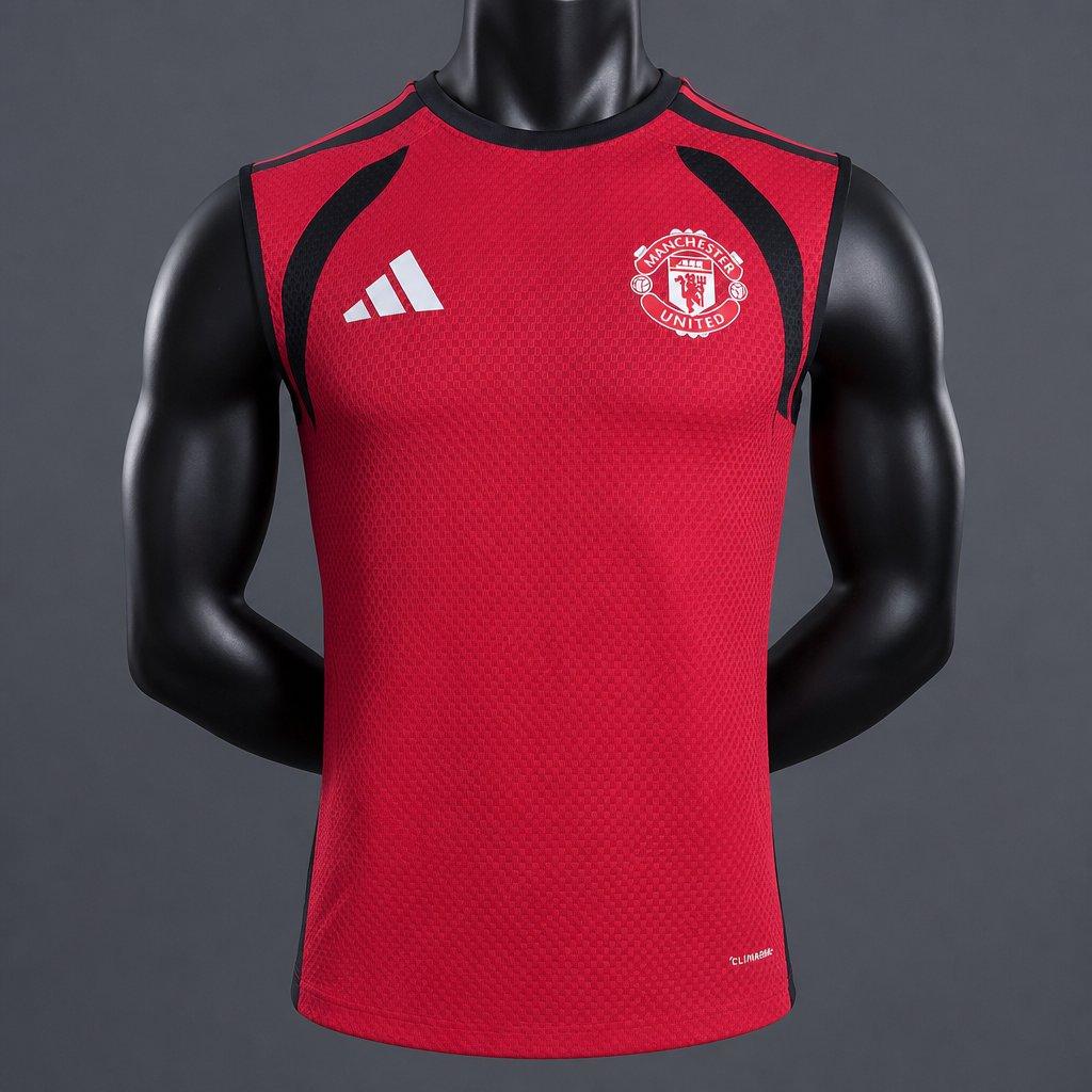 Player Version 26/27 Manchester United Red with Black Vest Shirt