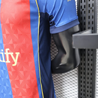 Player Version 26/27 FC Barcelona Home Red Blue  Stripe Shirt
