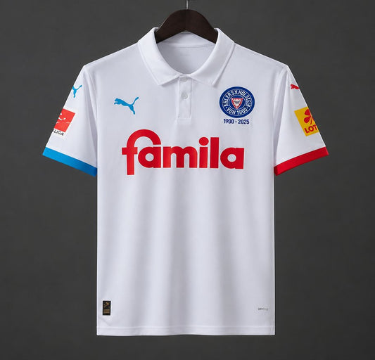 26/27 Holstein Kiel White 125th Anniversary Away Shirt