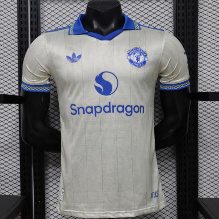 Player Version 26/27 Manchester United Away Cream White Shirt