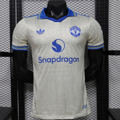 Player Version 26/27 Manchester United Away Cream White Shirt