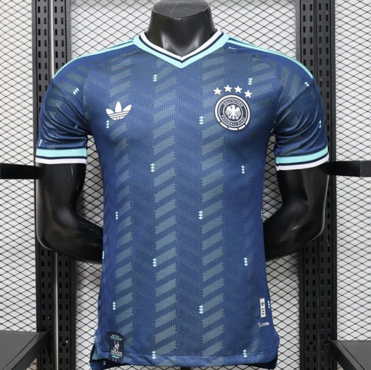 Player Version 2026 Germany  Navy Blue with Zigzag Pattern Away Shirt