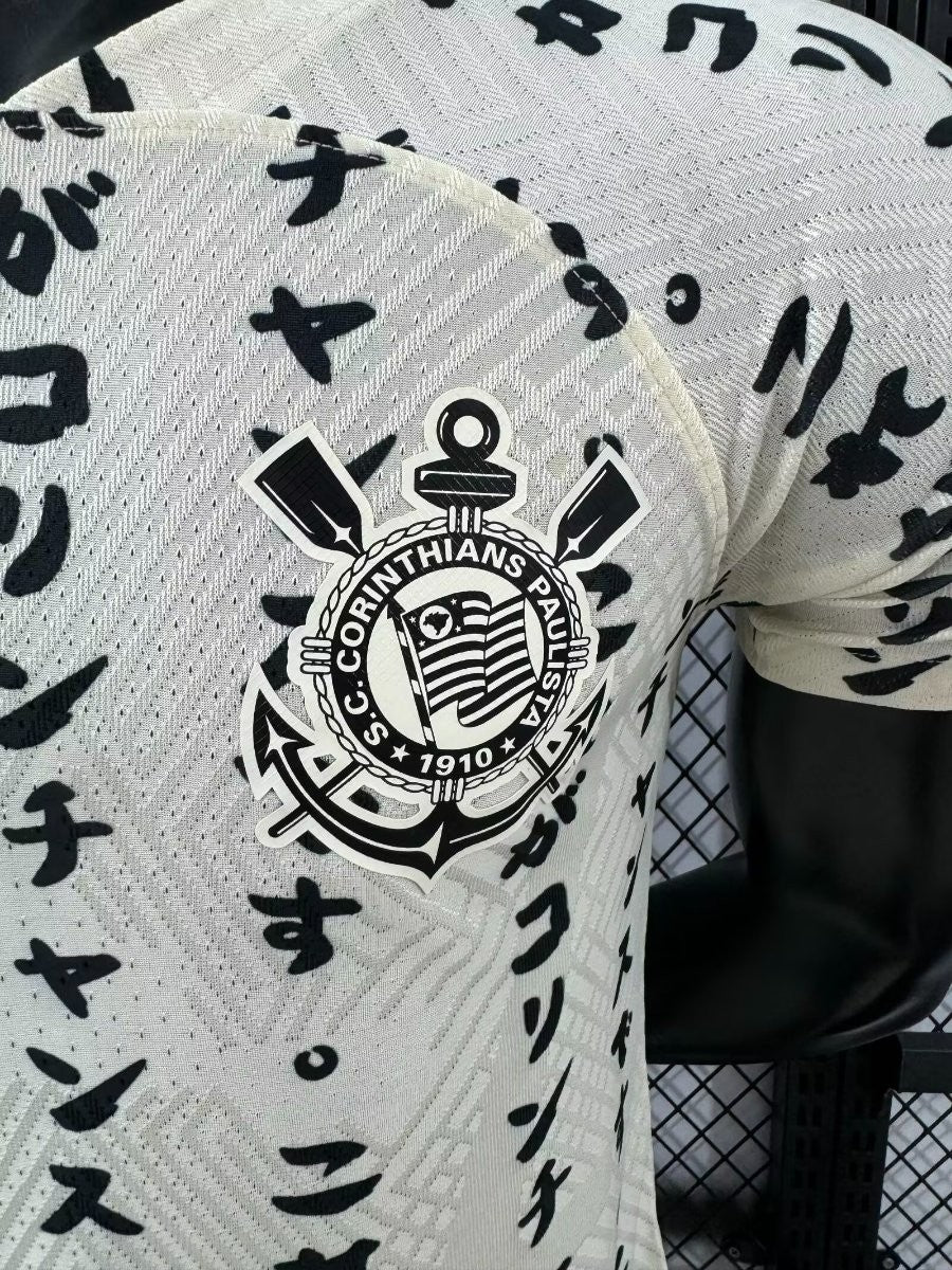 Player Version Retro 22/23 Corinthians Third Japan 10 Years Yellow Shirt