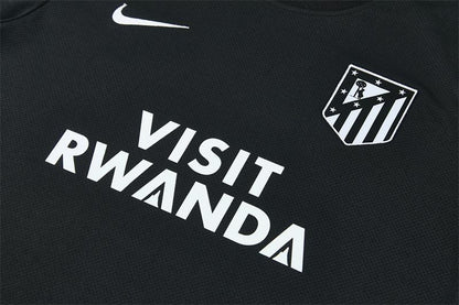 2026 Atletico Madrid Black Short Sleeve+Soccer Shorts