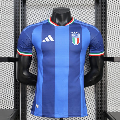 2026 Player Version Italy Blue with Tonal Vertical Stripes Shirt
