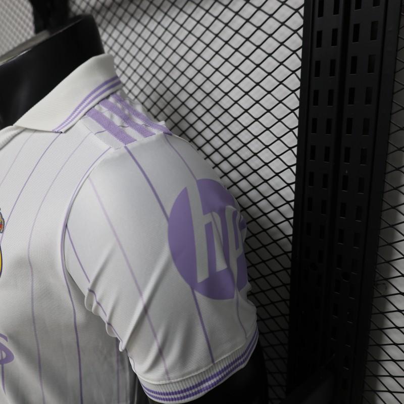 Player Version 26/27 Real Madrid Home White with Purple Pinstripe Shirt