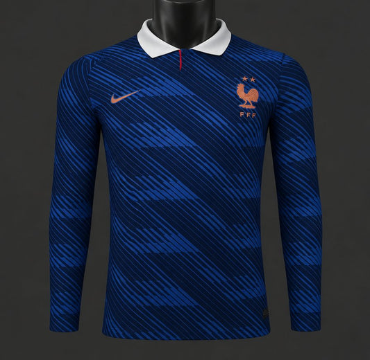 Player Version 2026 France Home Long Sleeve Shirt