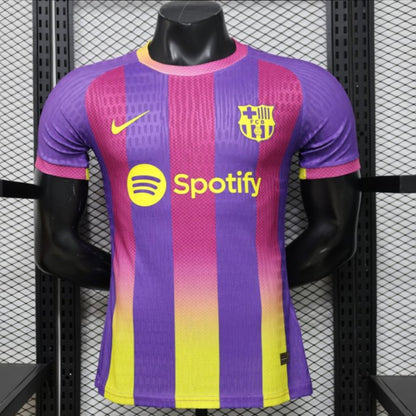 Player Version 26/27 FC Barcelona Third Purple Pink Yellow Stripe  Shirt