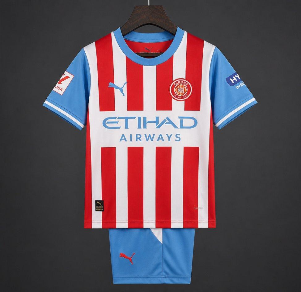 26/27 Kids Girona Home Shirt