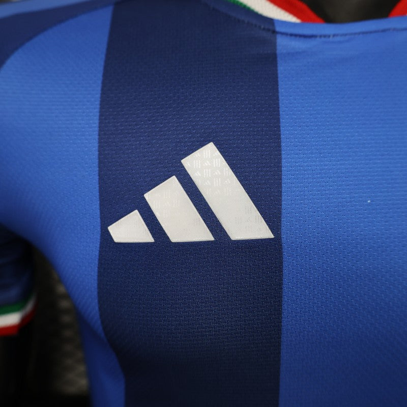 2026 Player Version Italy Blue with Tonal Vertical Stripes Shirt