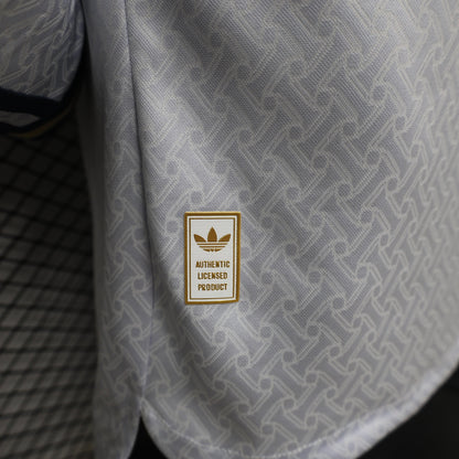 Player Version 2026 Italy Away White  Long Sleeve Shirt