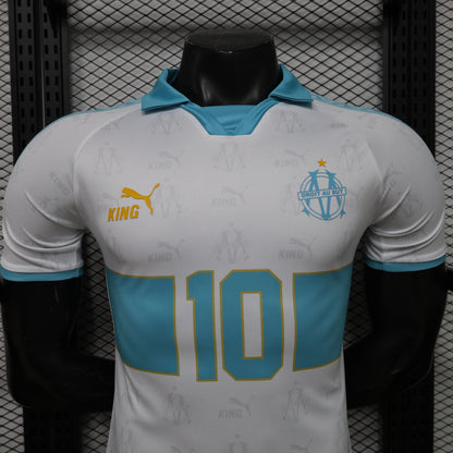 Player Version 26/27 Olympique de Marseille White with Sky Blue Special Edition Shirt