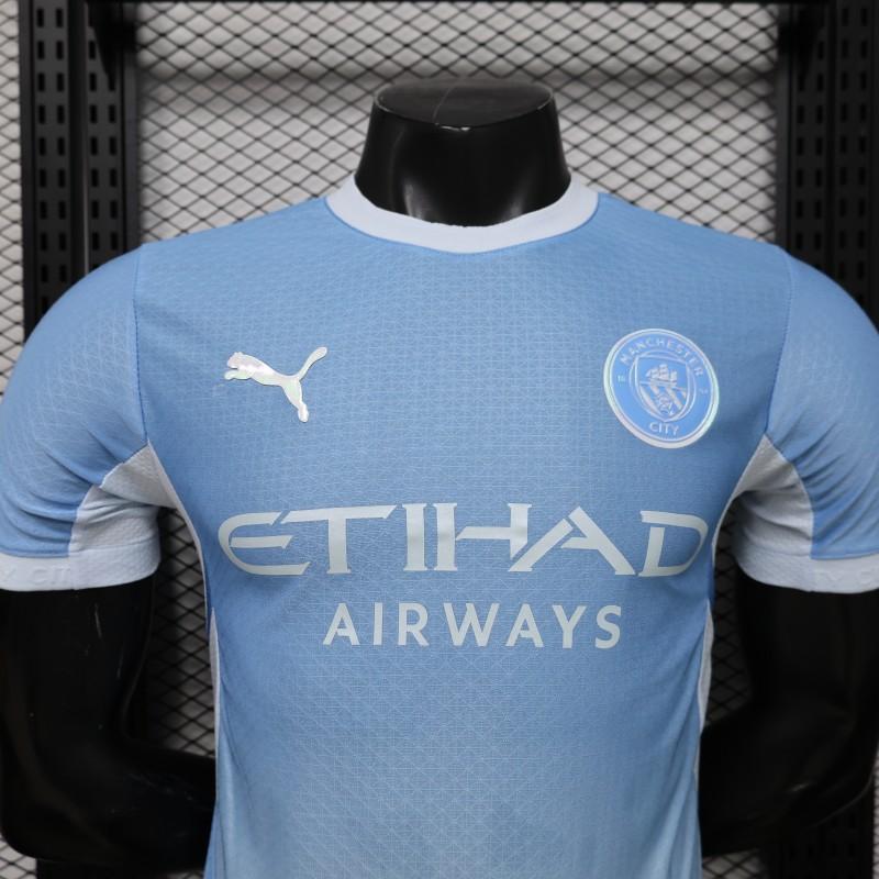 Player Version 26/27 Manchester City Sky Blue with White Side Panel Home Shirt