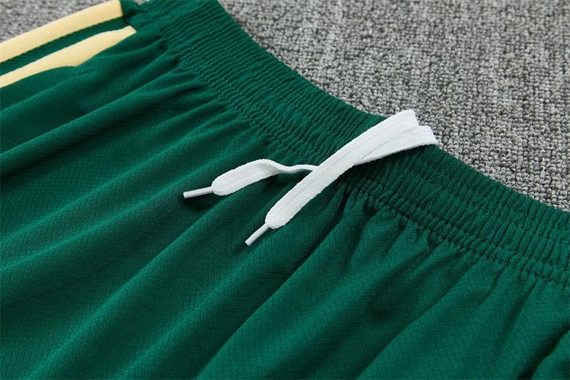 2026 Real Madrid Green & Cream  Short Sleeve+Soccer Shorts