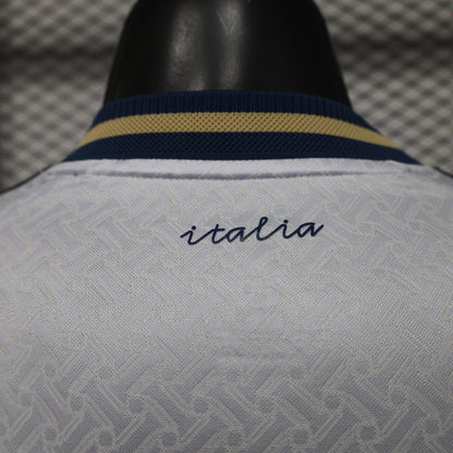 Player Version 2026 Italy Away White  Long Sleeve Shirt