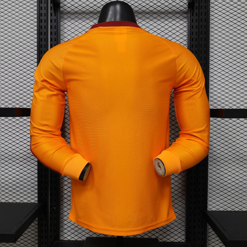 Player Version 2026 AS Roma x Adidas Originals Orange Special Edition Long Sleeve Shirt