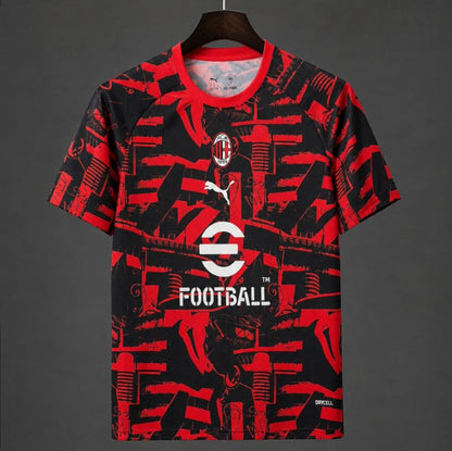 26/27 AC Milan Black/Red Pre-Match Shirt