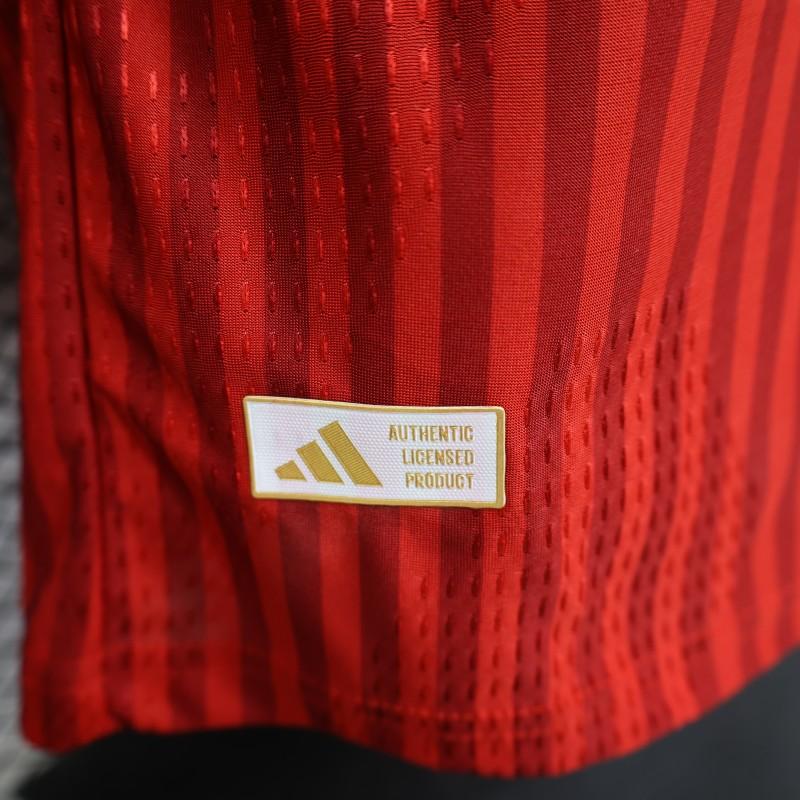 Player Version 26/27 FC Bayern Munich Red-on-Red Diagonal Stripe  Long Sleeve Shirt