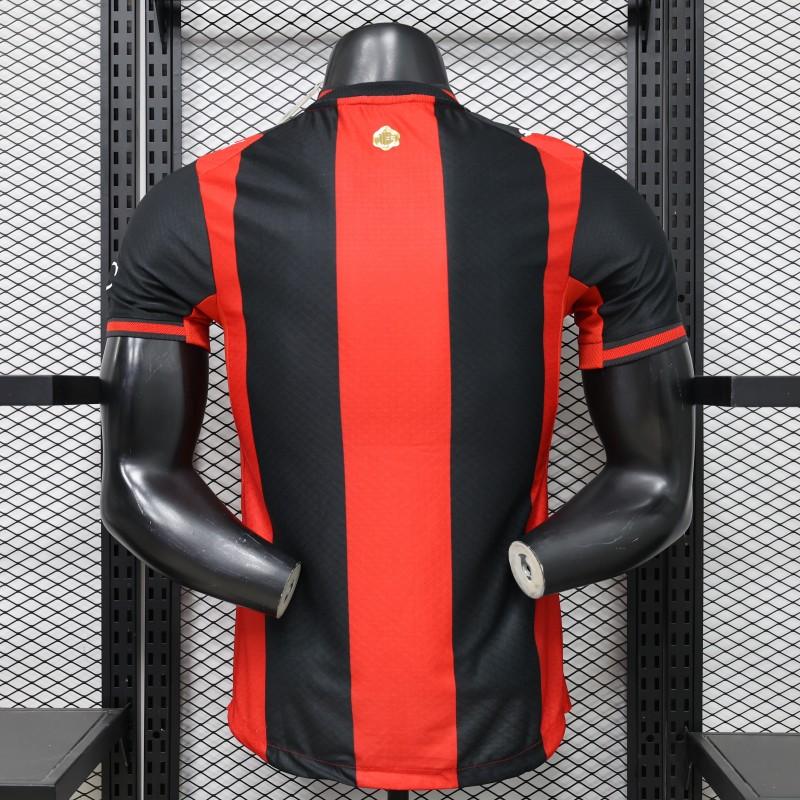 Player Version 26/27 AC Milan Red & Black Vertical Stripe Home Shirt