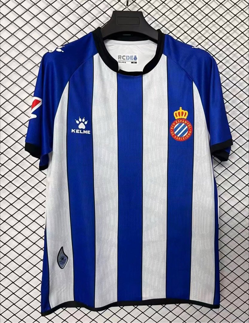 26/27 Espanyol Home Blue&White Stripe Shirt