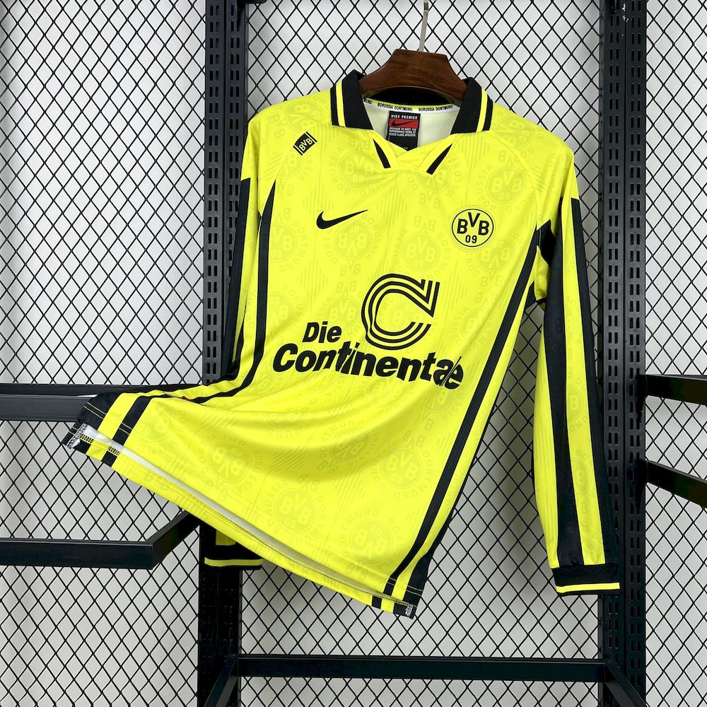 1996/97 Retro Borussia Dortmund Home Long Sleeves Shirt