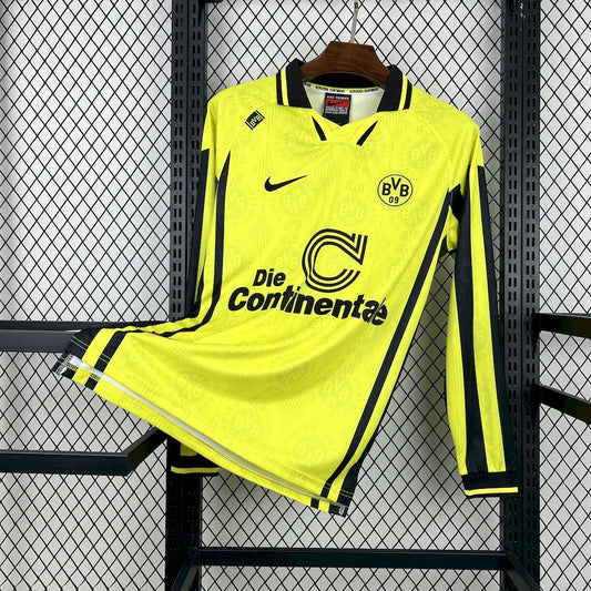1996/97 Retro Borussia Dortmund Home Long Sleeves Shirt