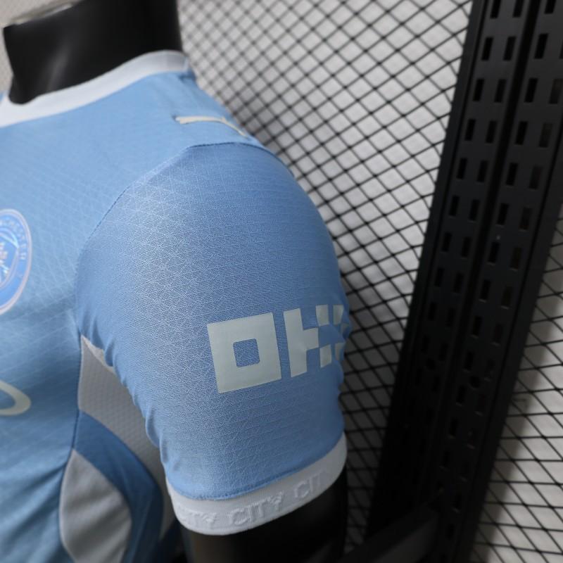 Player Version 26/27 Manchester City Sky Blue with White Side Panel Home Shirt