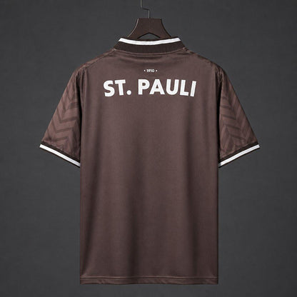 26/27 FC St. Pauli Brown with Chevron Pattern Home Shirt