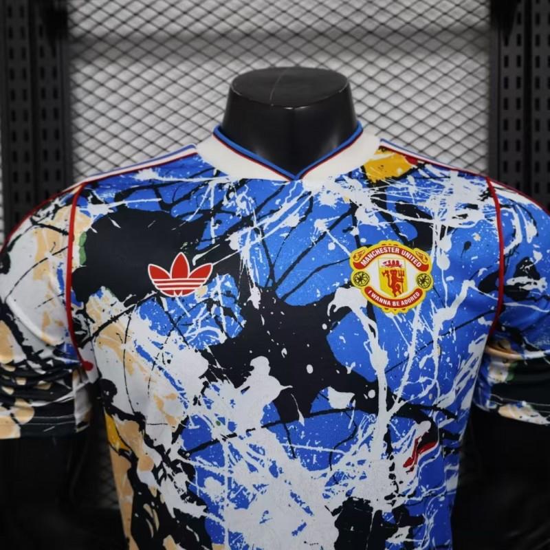 Player Version 26/27 Manchester United Multicolor Paint Splash Art Special Edition Shirt