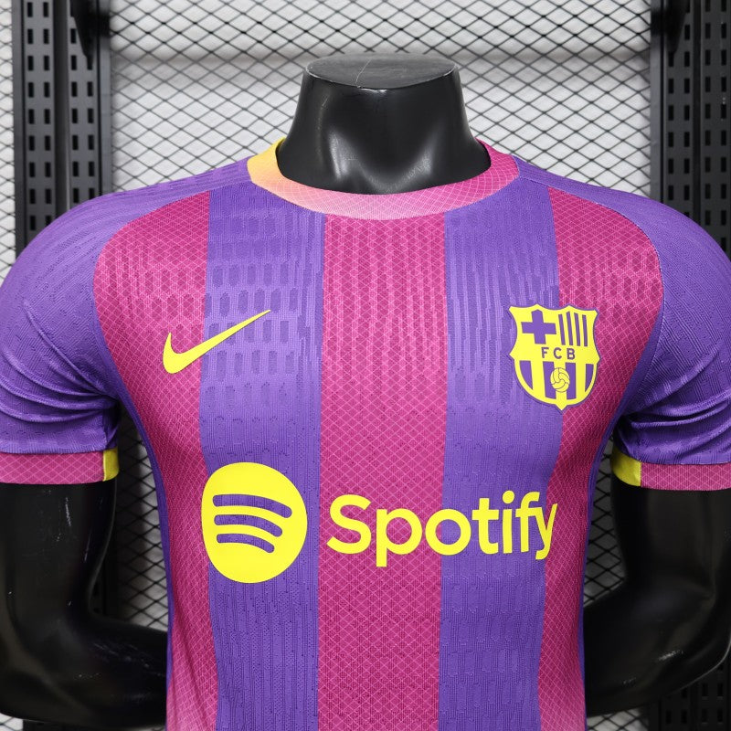 Player Version 26/27 FC Barcelona Third Purple Pink Yellow Stripe  Shirt