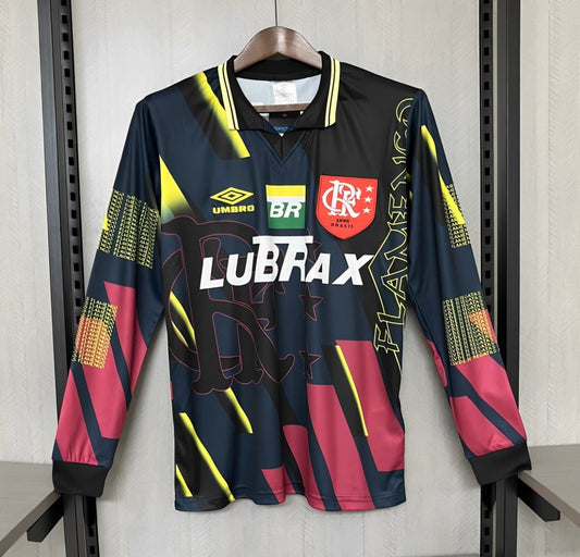 Retro1997/98 Flamengo Black Goalkeeper Long Sleeve Shirt