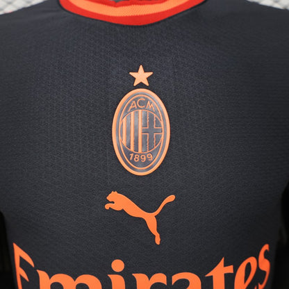 Player Version 26/27 AC Milan Away Navy Blue with Copper Orange Accents Shirt