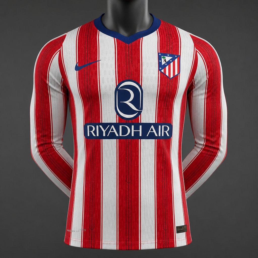 26/27 Atletico Madrid Home Long Sleeve Shirt