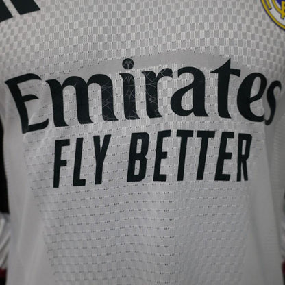 Player Version 26/27 Real Madrid White with Burgundy Stripe Long Sleeve Home Shirt