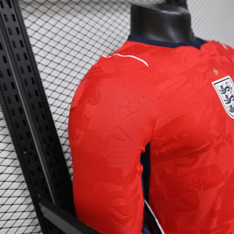 Player Version 26/27 England Away Red Long Sleeve Shirt